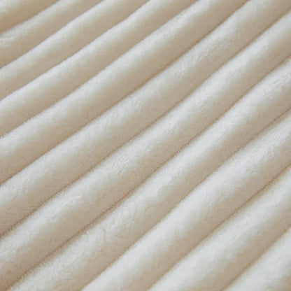 Koraalvlies Fleece Knuffelplaid - Zachte Winterdeken voor Bank en Bed
