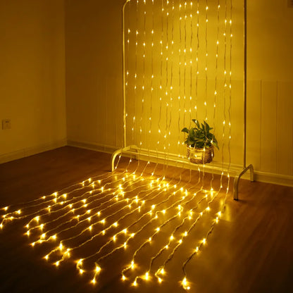 Kleurwisselende LED Gordijnverlichting – Decoratieve Lichtjes voor Raam en Muur
