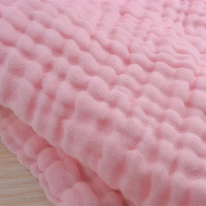 Zeslaags Gaaskatoen Babydeken 105x105cm - Inbakerdoek voor Pasgeborenen tot 3 Jaar