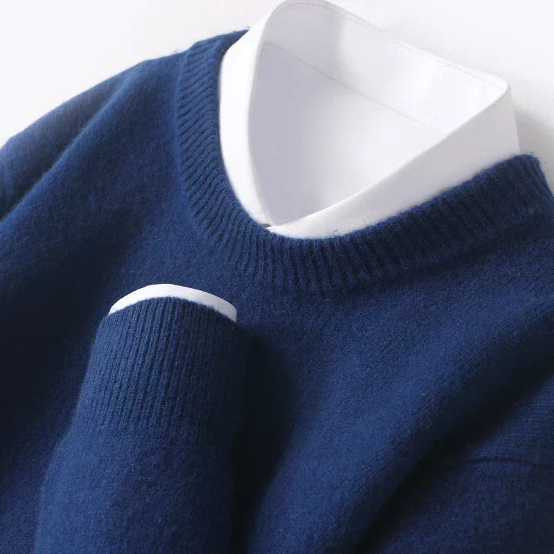 Merino Crewneck Sweater Heren Regular Fit