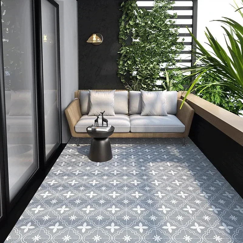 Geometrisch PVC Vloerkleed met Antislip - Keuken, Balkon & Woonkamer