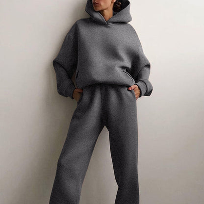 CozyLuxe Dames Jogging Set – Ultra-Zacht en Oversized voor Lounge Comfort