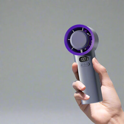 Skye Mini Ventilator met Koelplaat – Draagbare Ventilator met 100 Snelheden en Verstelbare Bries