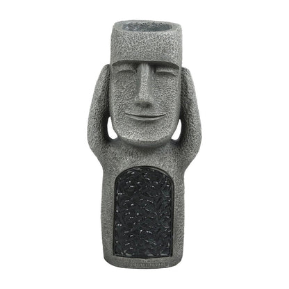 KunstTuin Sculptuur Bloempot met Solar LED – Decoratief & Functioneel