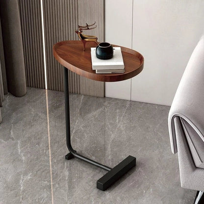 FlexiC Bijzettafel met C-Vormig Ontwerp en Opslagruimte