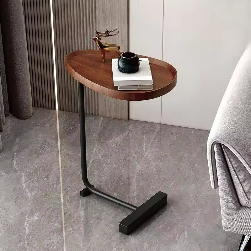 FlexiC Bijzettafel met C-Vormig Ontwerp en Opslagruimte