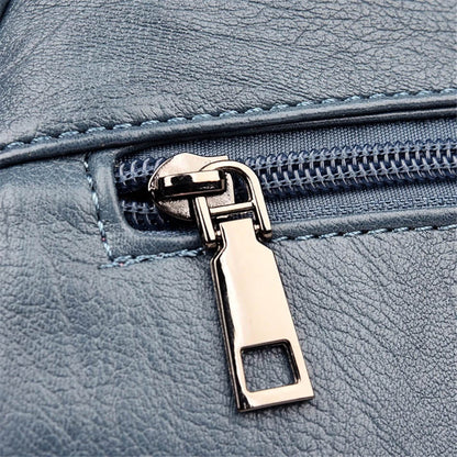 Premium Lederen Damesrugzak - Elegant Design met Praktische Indeling