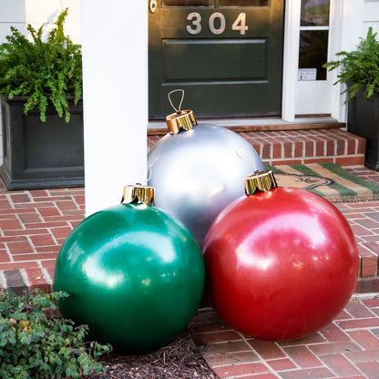 Jumbo Kunststof Kerstballen – Weerbestendige Kerstdecoratie voor Binnen & Buiten
