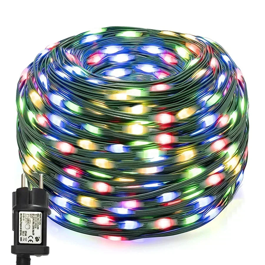 Waterdichte LED Tuinslinger – Feestverlichting voor Buiten in Warm Wit of Multicolor