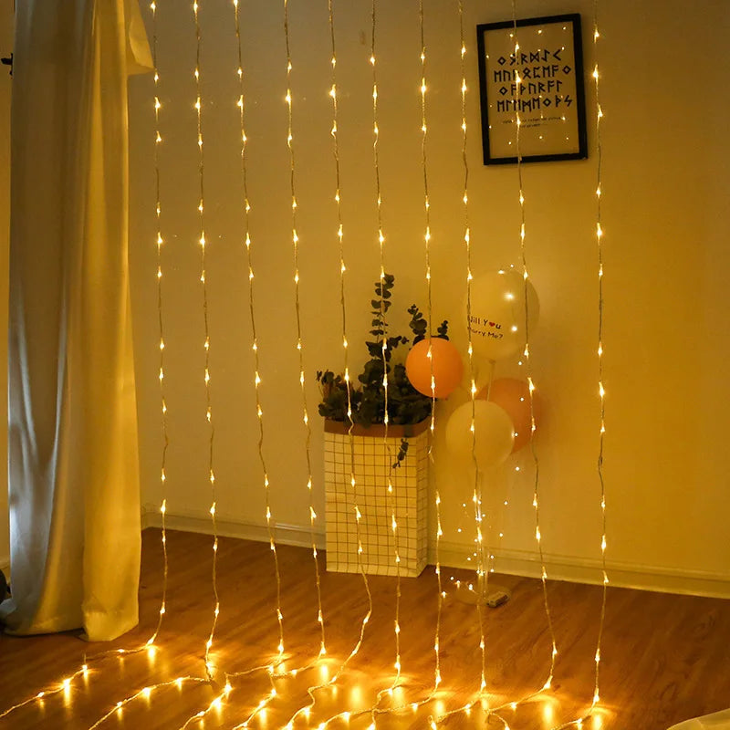 Kleurwisselende LED Gordijnverlichting – Decoratieve Lichtjes voor Raam en Muur