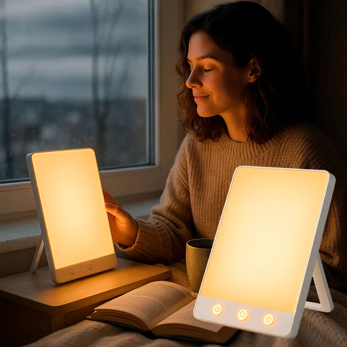 10.000 Lux SAD Lichttherapielamp met Verstelbare Helderheid en Timer