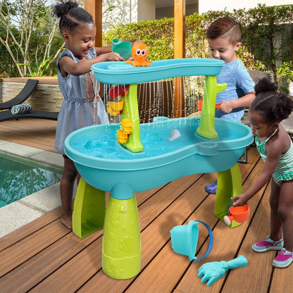 Speel-Watertafel voor Peuters – Dubbel-Laags Sensorisch Speelgoed voor Zomer & Strand