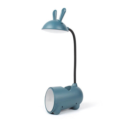LumoBun Tafellamp – Schattige LED Bureaulamp met Penhouder en USB-aansluiting