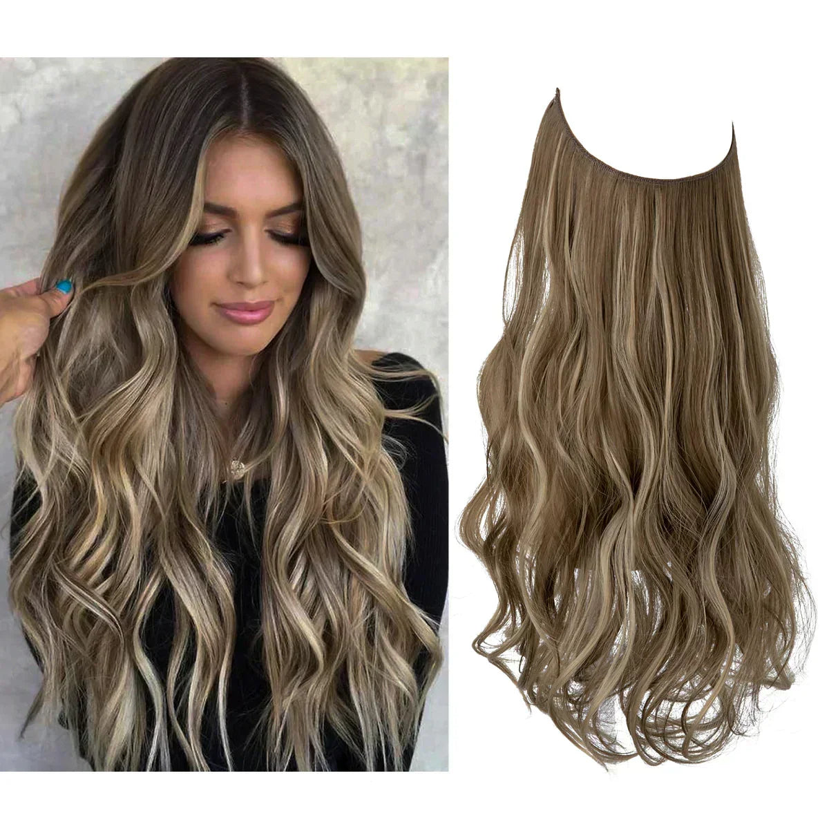 Premium Echt Haar Extensions met Natuurlijke Glans | 100% Mensenhaar | Hittebestendig