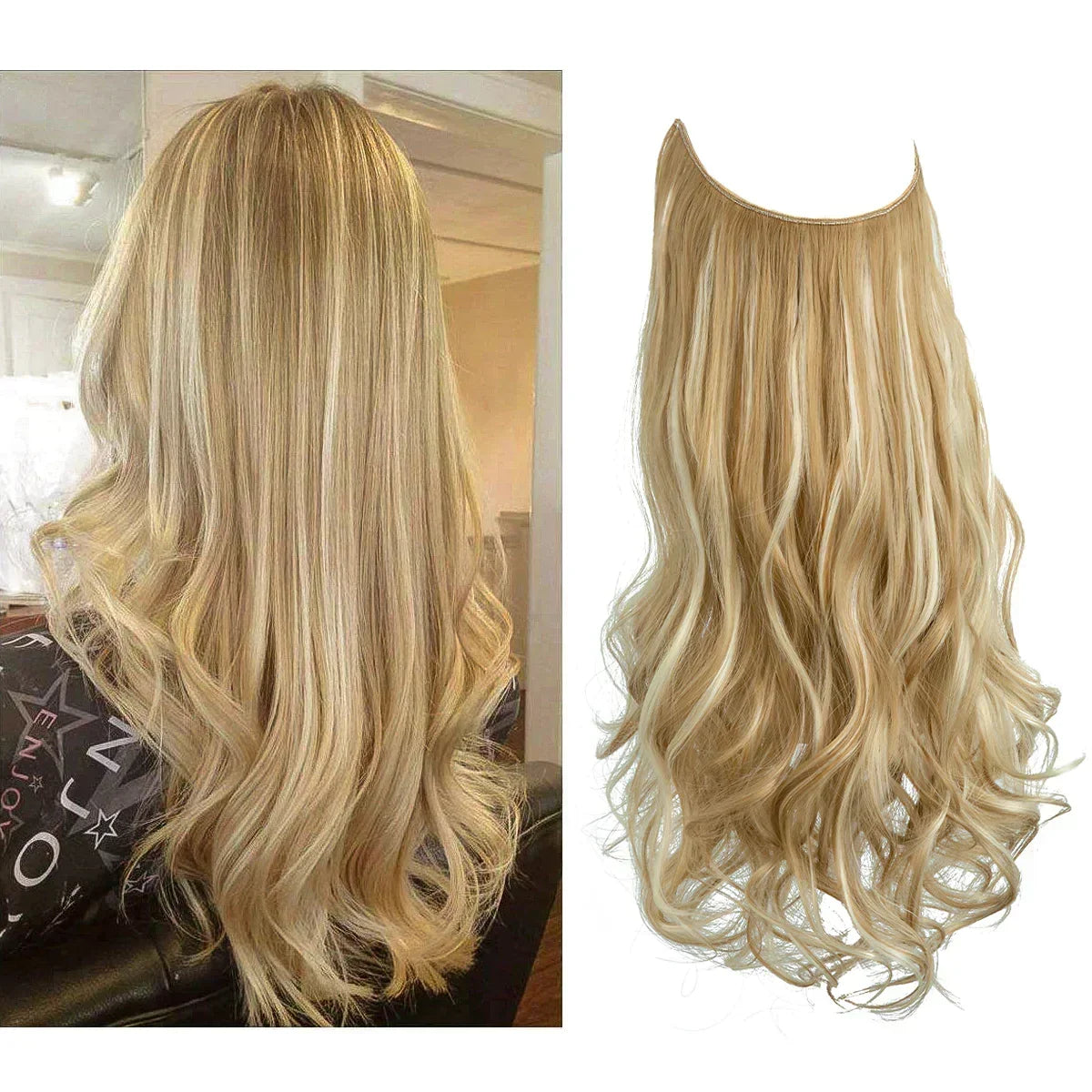 Premium Echt Haar Extensions met Natuurlijke Glans | 100% Mensenhaar | Hittebestendig