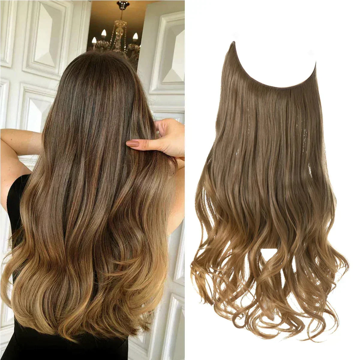 Premium Echt Haar Extensions met Natuurlijke Glans | 100% Mensenhaar | Hittebestendig