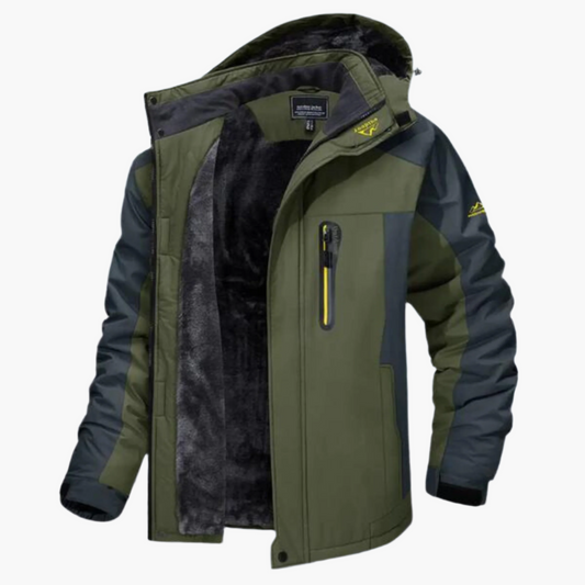 Warme Outdoor Winterjas voor Heren – Wind- en Waterdicht met Capuchon