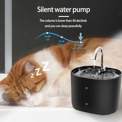 Automatische Huisdierdrinkfontein met Koolstoffilter & Stille Pomp - 2,2L