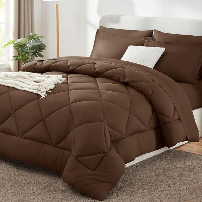 Polyester Winterdekbed Kingsize Effen - Zacht en Huidvriendelijk