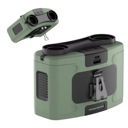 Draagbare Camping Ventilator met LED-Verlichting en Powerbank