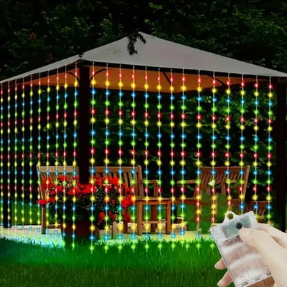 Draadloze LED Gordijnverlichting met 8 Modi - Batterijvoeding voor Binnen