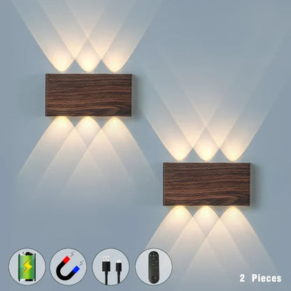 Draadloze Magnetische Wandlamp met Afstandsbediening - Dimbaar LED in 4 Kleuren