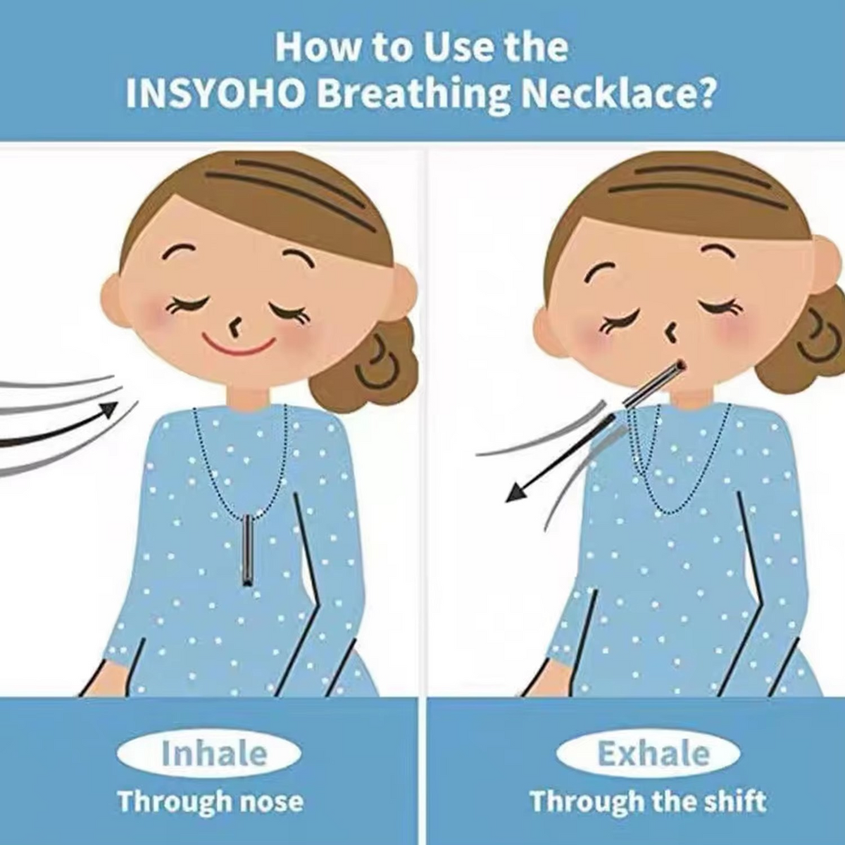 Ademhalings-ritme ketting voor mindfulness en ontspanning