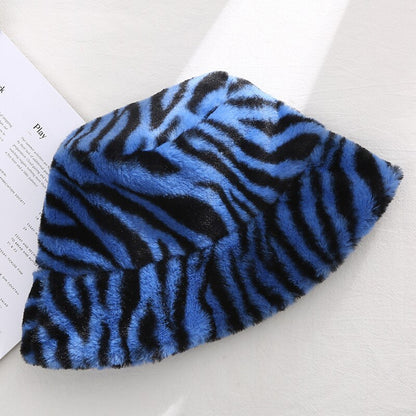 Fluweelzachte WinterHoed LuxePluche – Warme Unisex Bucket Hat voor Koude Dagen