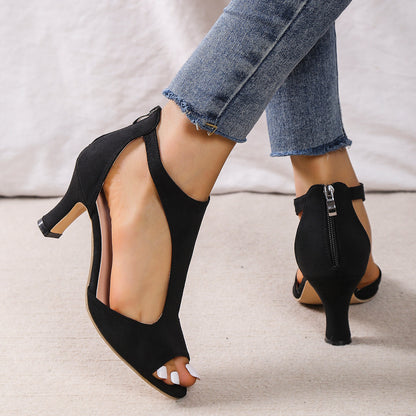 ComfortStep Dameshak – Verstelbare Open Orthopedische Sandalen met Hak