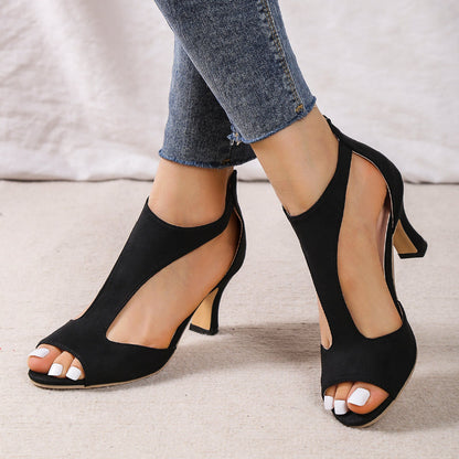 ComfortStep Dameshak – Verstelbare Open Orthopedische Sandalen met Hak
