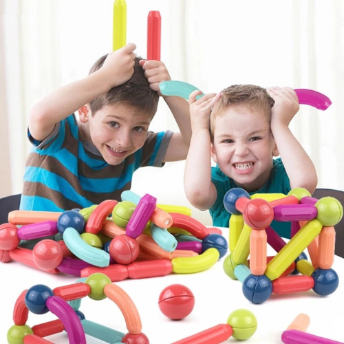 Magnet Construction Magnetisch Bouwspeelgoed – Educatief Montessori Speelgoed vanaf 2 Jaar