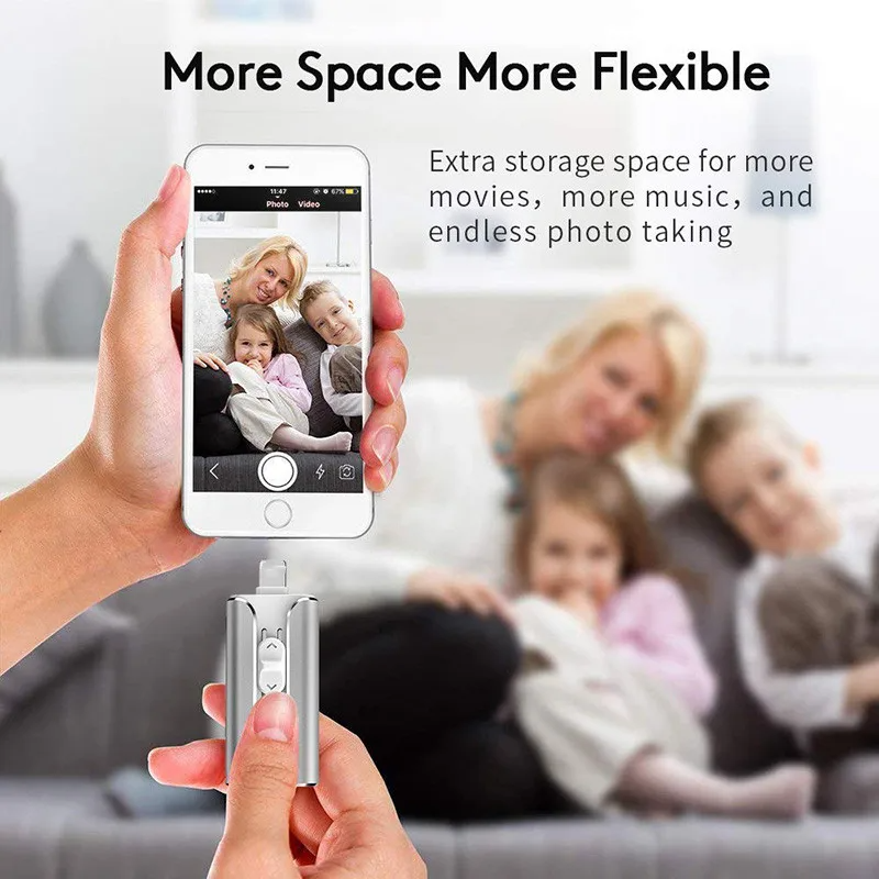 Draagbare Multi-Device Opslagstick – USB 3.0 voor iPhone, Android en Computer