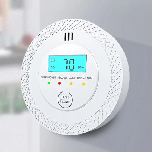VeiligWoon CO- en Rookmelder – Draadloos met LCD Scherm en Alarm