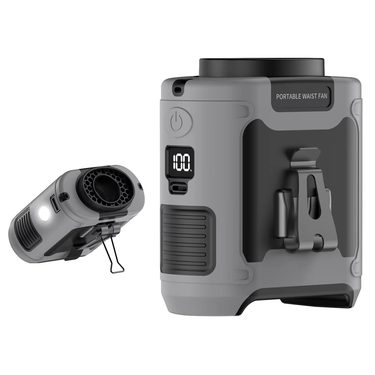 Draagbare Camping Ventilator met LED-Verlichting en Powerbank