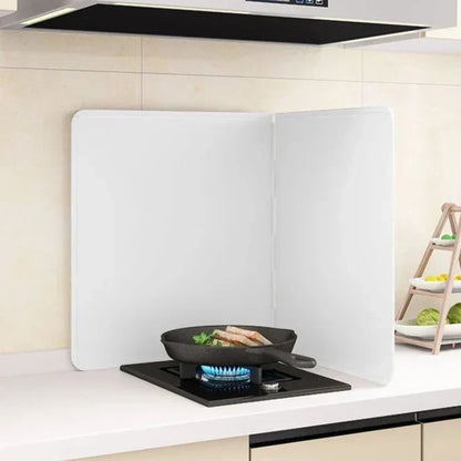 Opvouwbare Roestvrijstalen Vetspatbescherming – Dubbelzijdige Oliebescherming voor Keuken