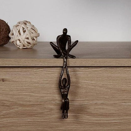 Verbindo Decoratief Beeld Polystone Zwart Modern Sculptuur 20 cm