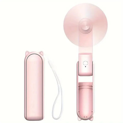 Opvouwbare Mini-Handventilator met Powerbank en Polsband – FrisMee 2-in-1