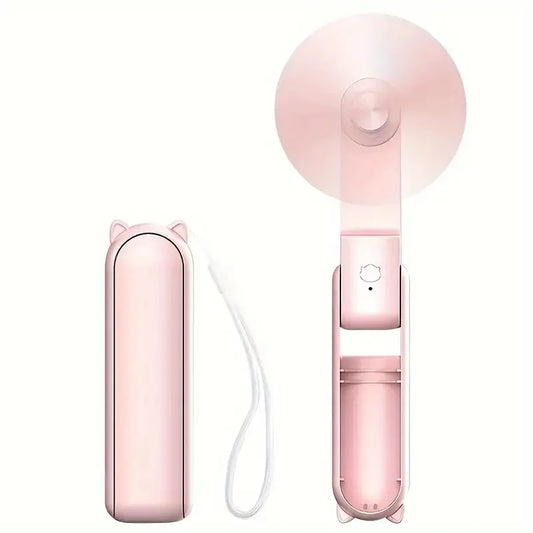Opvouwbare Mini-Handventilator met Powerbank en Polsband – FrisMee 2-in-1
