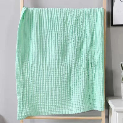 Zeslaags Gaaskatoen Babydeken 105x105cm - Inbakerdoek voor Pasgeborenen tot 3 Jaar