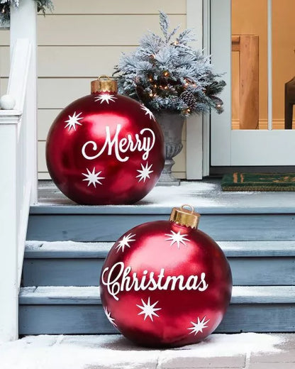 Jumbo Kunststof Kerstballen – Weerbestendige Kerstdecoratie voor Binnen & Buiten