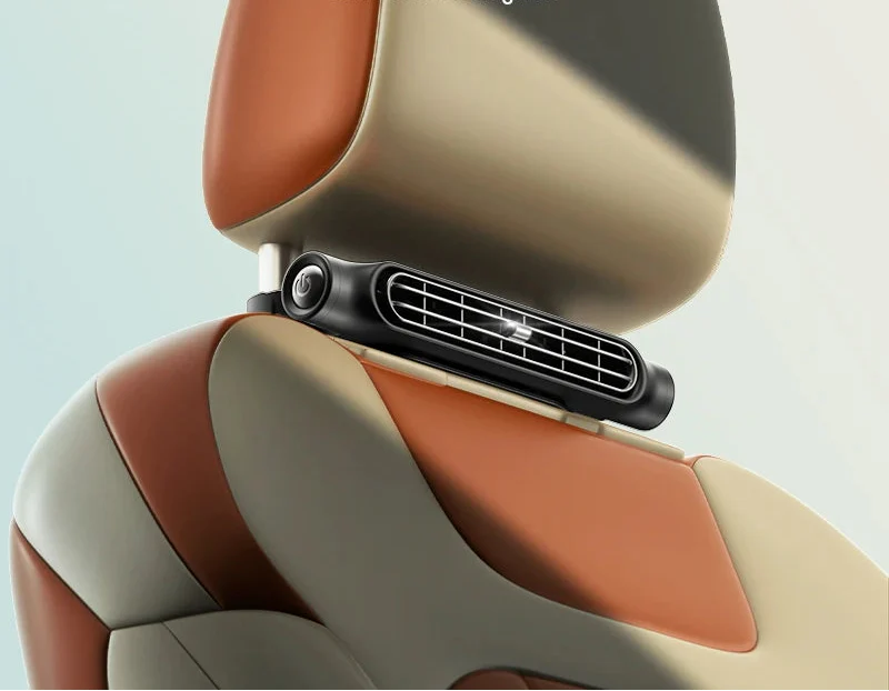 Zara Auto Hoofdsteun Ventilator – USB Compact Ventilatiesysteem voor Achterbank met 3 Snelheden