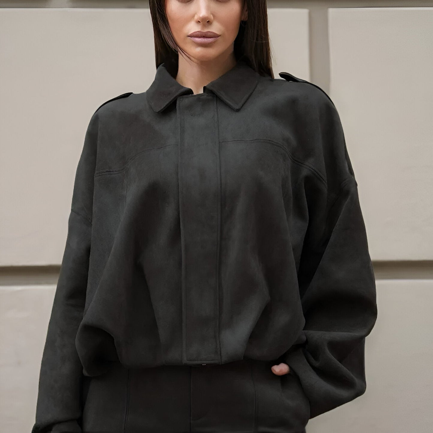 Suedine Dames Bomberjack Maria – Elegante en Comfortabele Jas