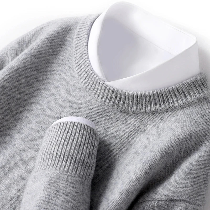 Merino Crewneck Sweater Heren Regular Fit