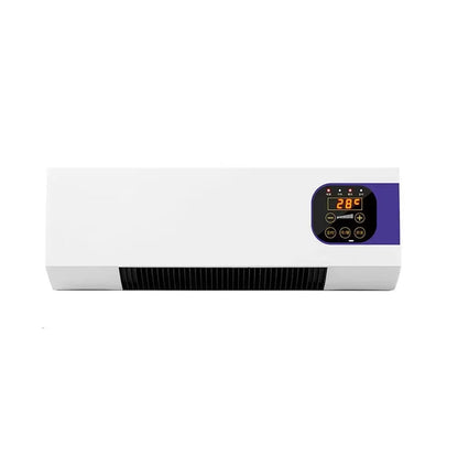KlimaFlow Wandventilator met Keramische Verwarming en Afstandsbediening