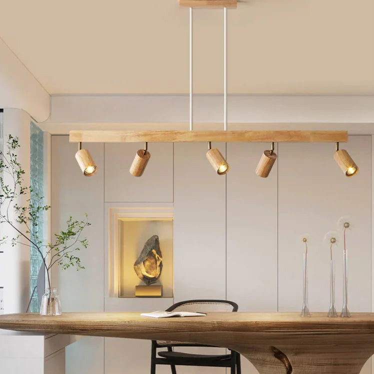 Houten LED Plafondspot - Moderne Verlichting voor Keuken en Slaapkamer