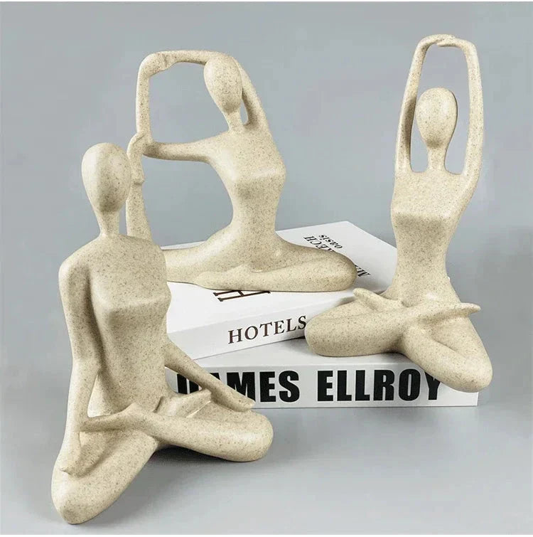 ZenJoy Woman in Yoga Statue – Modern Resin Interior Decoration