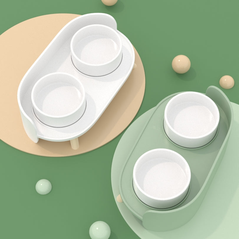 Scandinavische Stijl Dubbele Voerbak Voor Je Hond of Kat