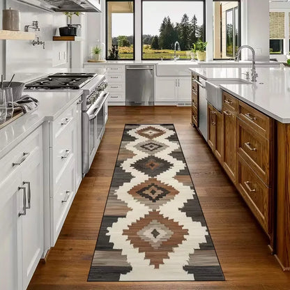Geometrische Loopmat Antislip 40x120 50x150 cm - Hal Keuken Slaapkamer