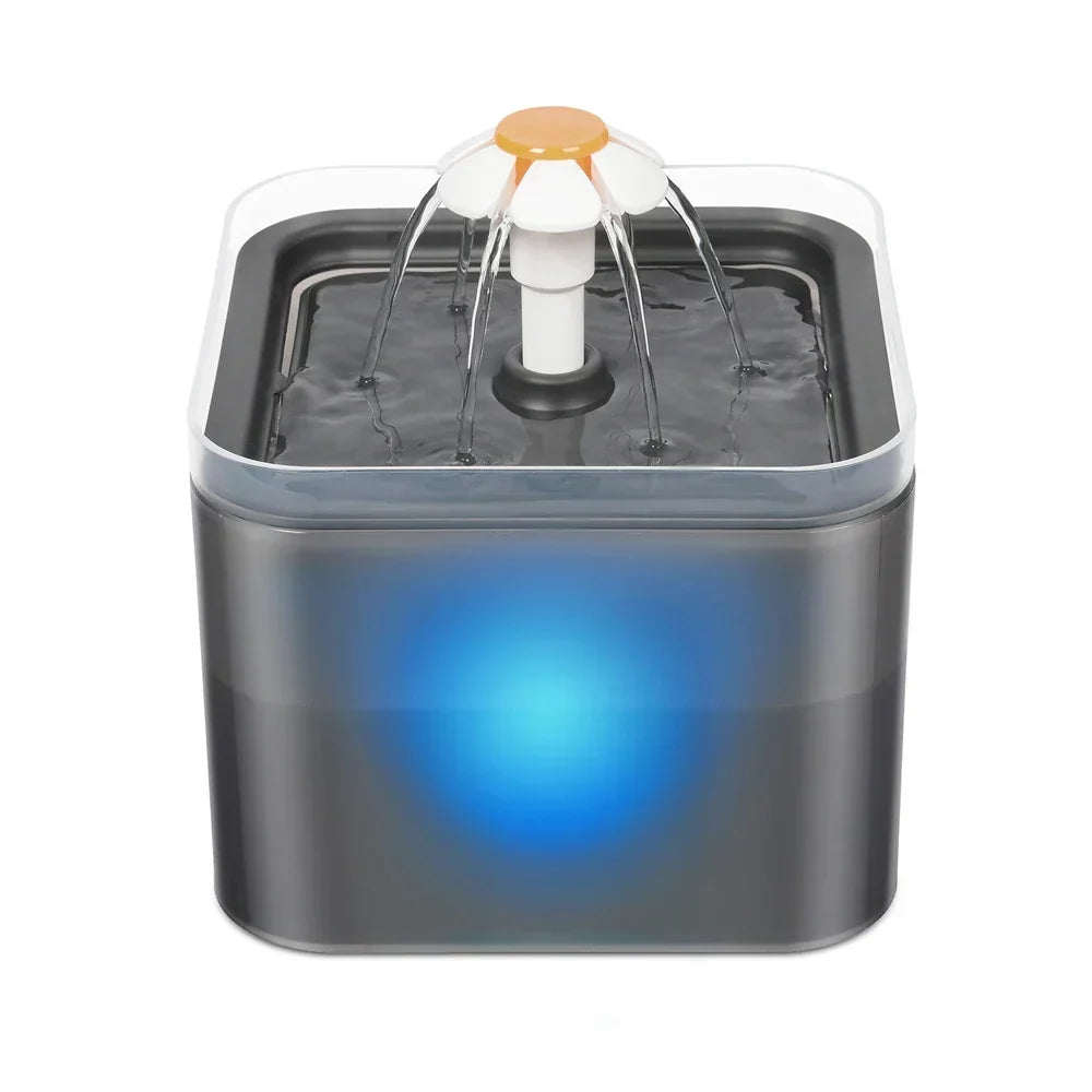 Automatische Huisdierdrinkfontein 2L met LED-verlichting en Filtratiesysteem USB