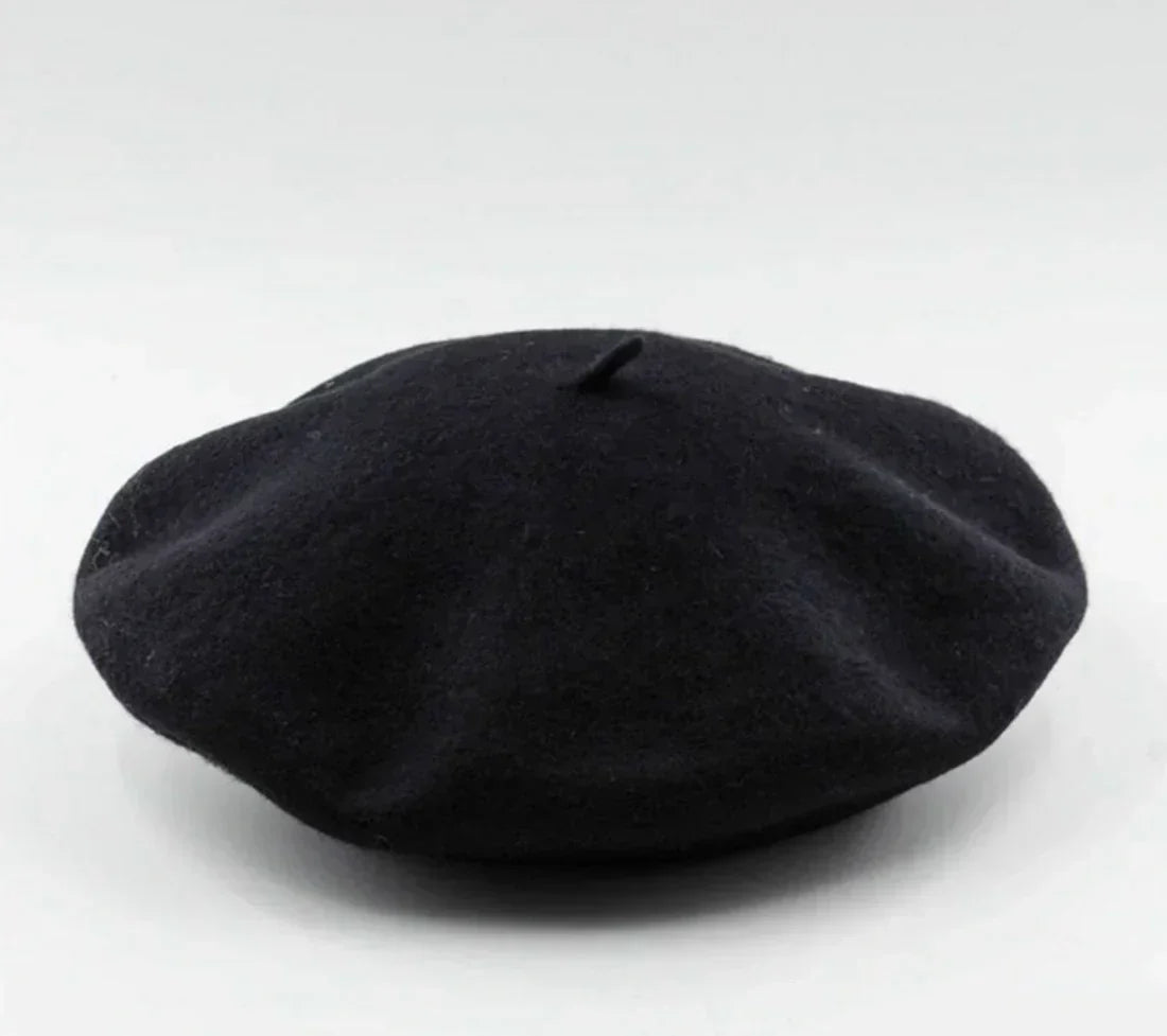 Elegante Vilten Baret – Klassieke ronde vorm met zachte stof